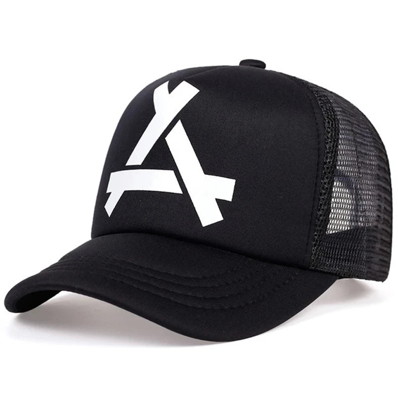 Black A " Net Cap "